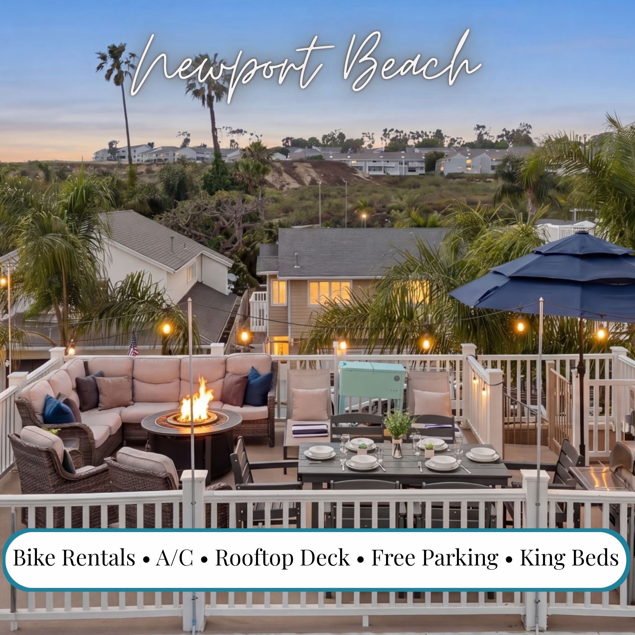 Lux Beach Rooftop, Bikes, King beds, A/C, Parking