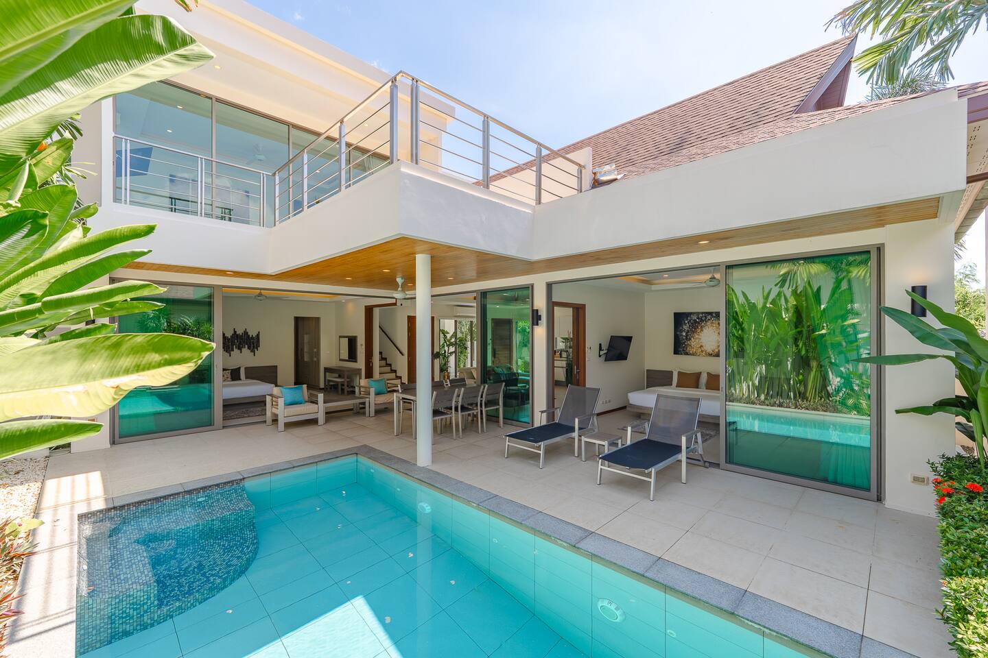 Tropical Rawai Beach Home Retreat with Pool & Gym