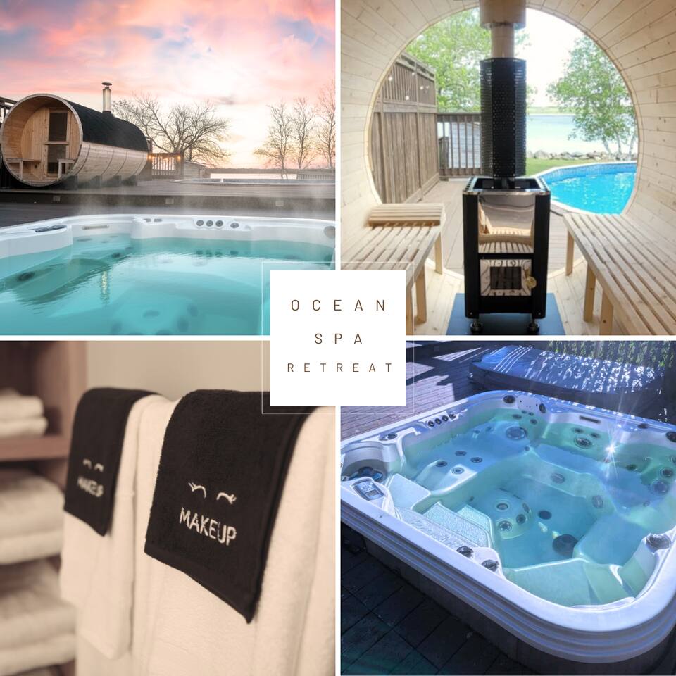 Ocean Spa & Play Retreat- Sauna HotTub Beach Pool!