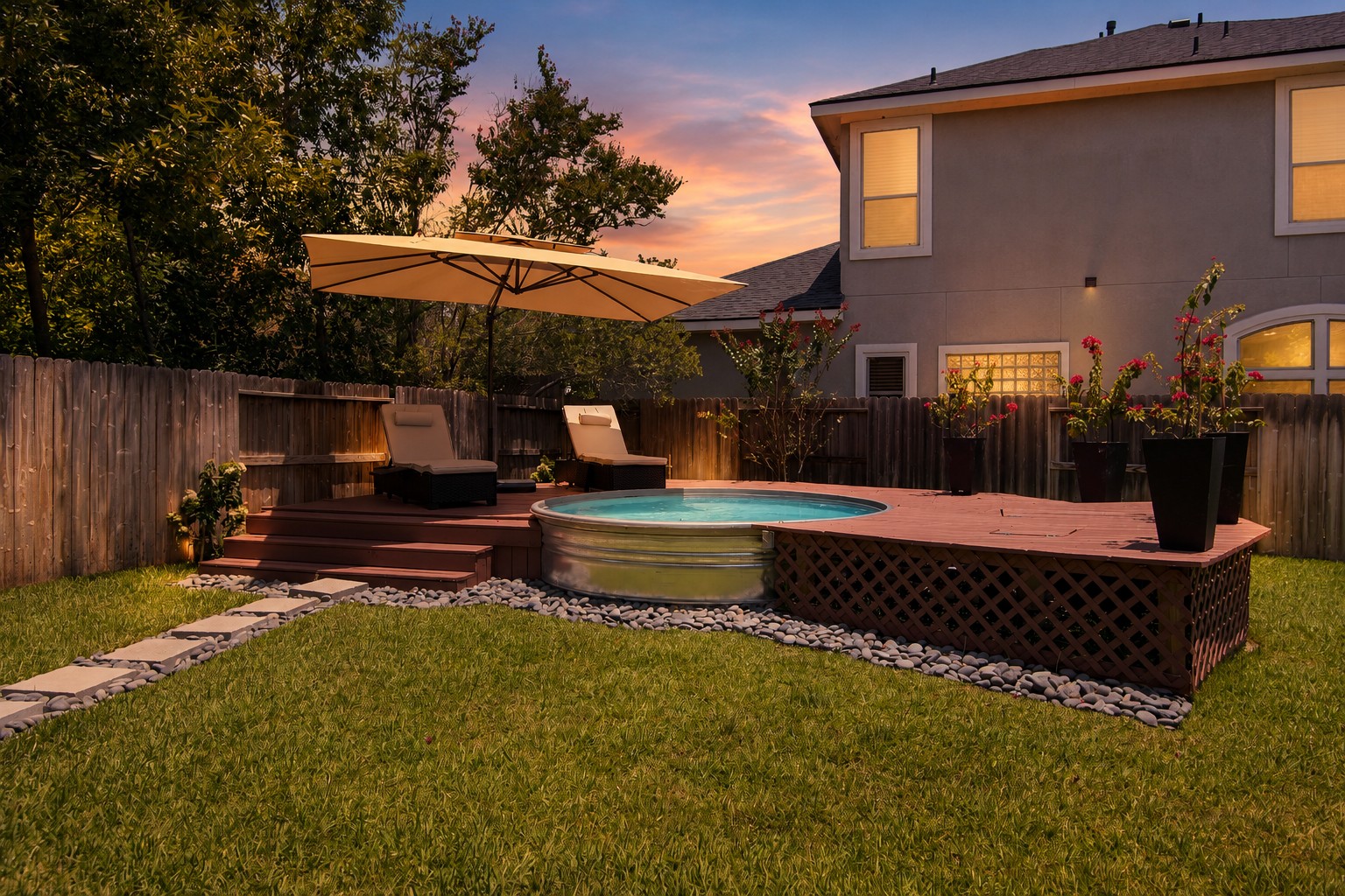 Ample 4BR home w NEW Cowboy Pool + Summer Kitchen