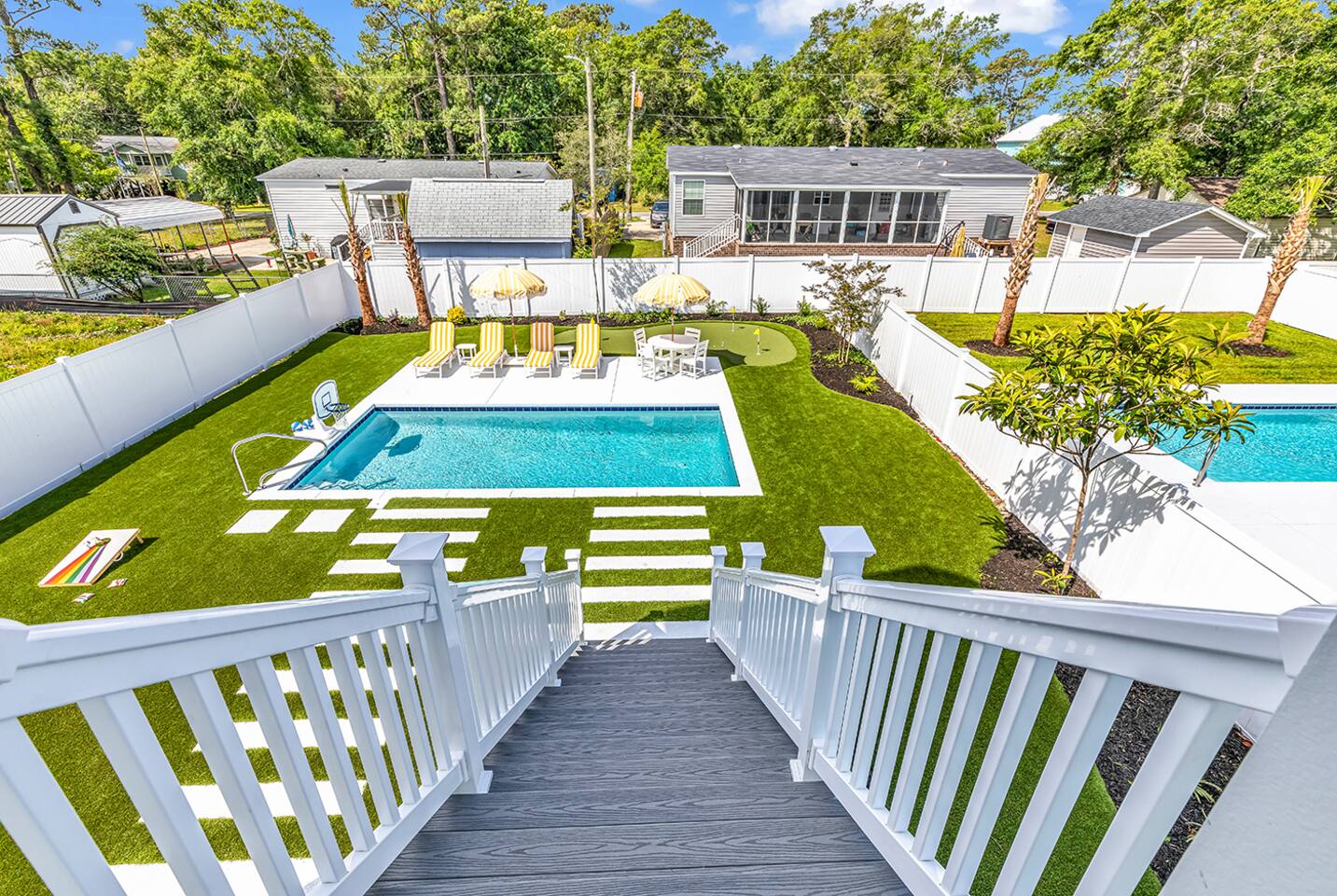Luxury Home w/ Heated Pool + walk to beach!