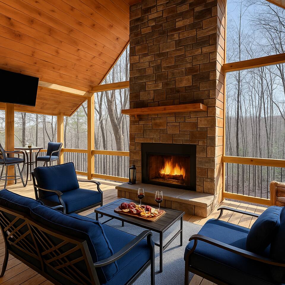 Secluded Retreat• Outdoor Fireplace• Hot Tub