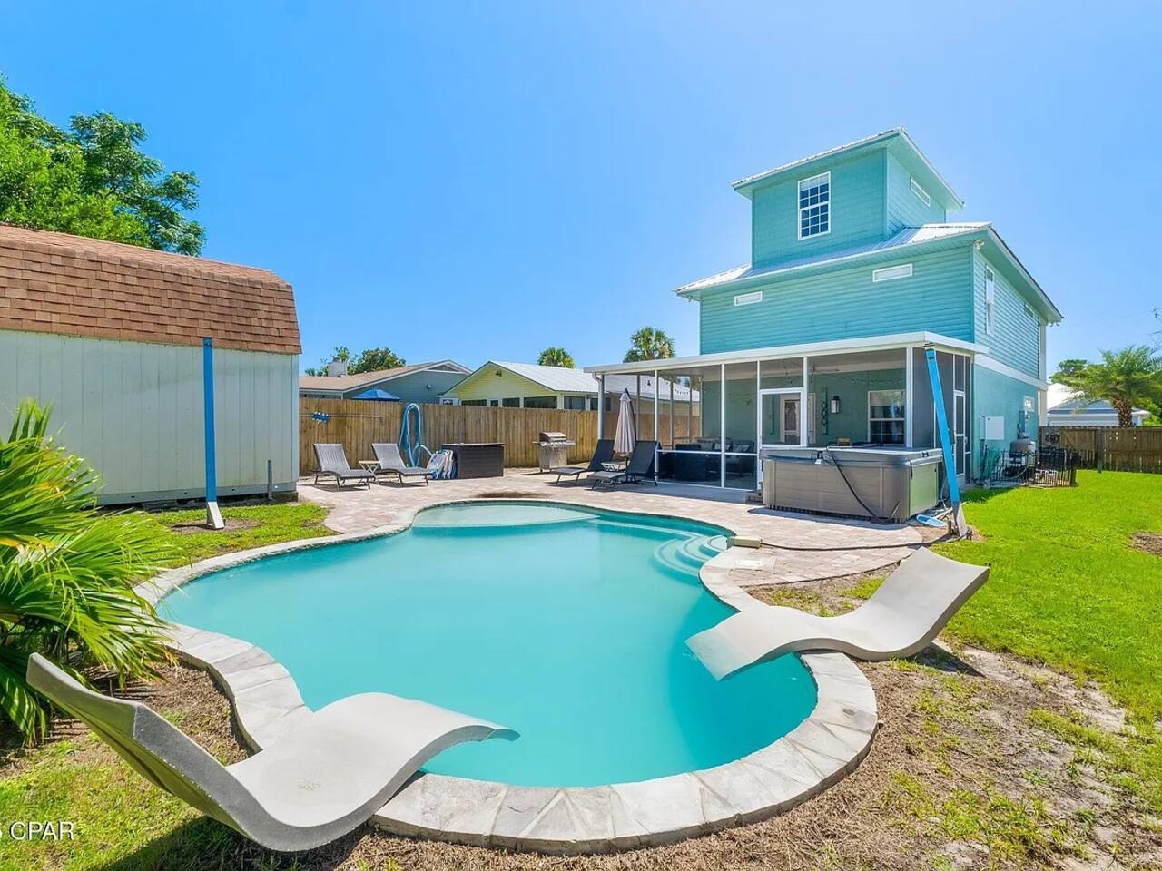 Beachside Pool Home w/ Hot Tub & Loft