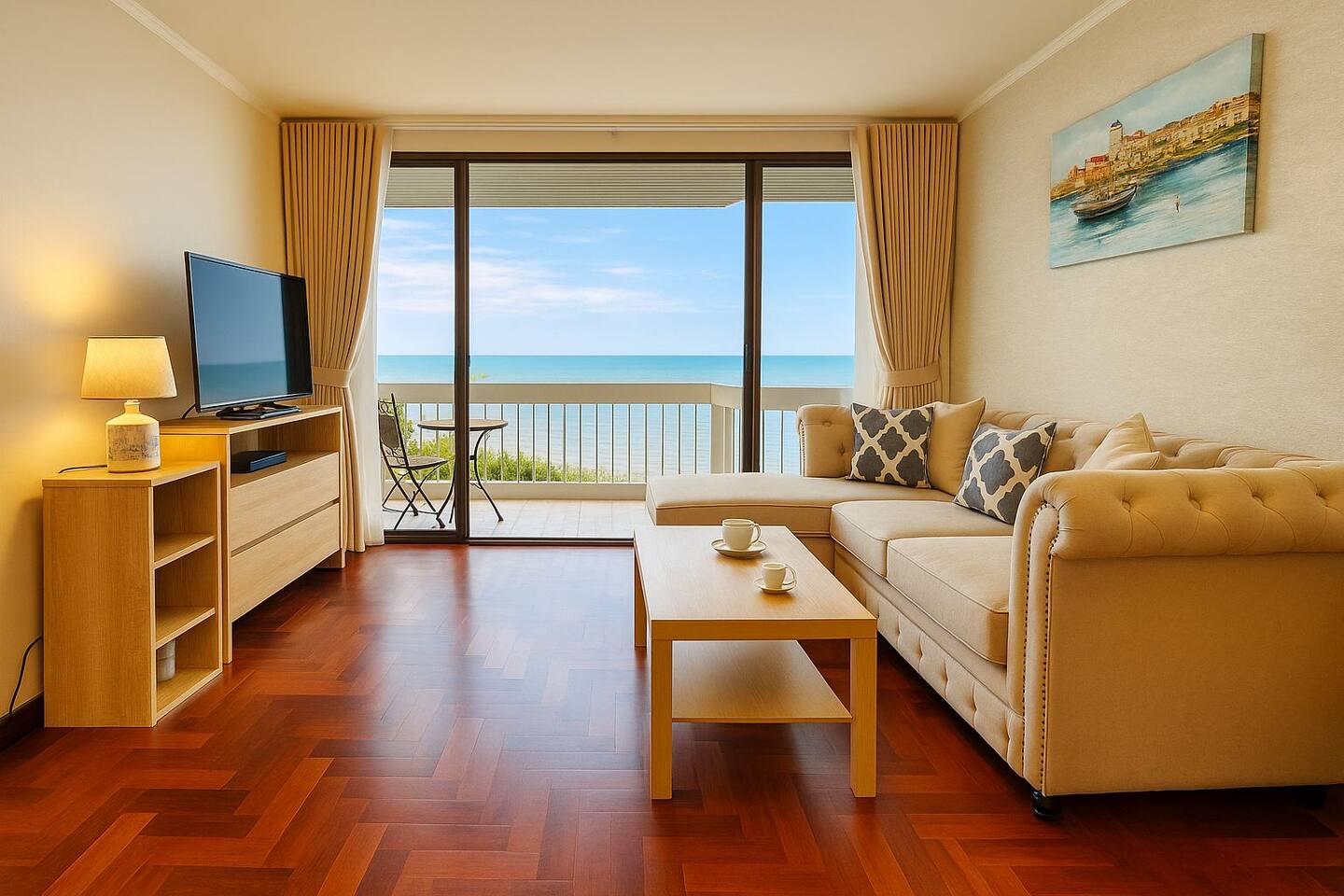 Beachfront3BR Architect-Condo|Full SeaView Balcony