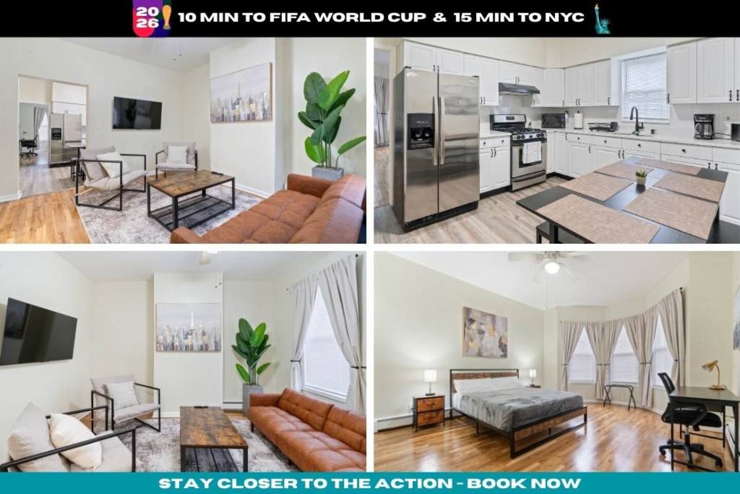 Spacious 2BR - 15m to Times Square - FREE Parking