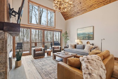 Cozy Modern Mountain Cabin w/ Hot Tub + Fire Pit! photo 7