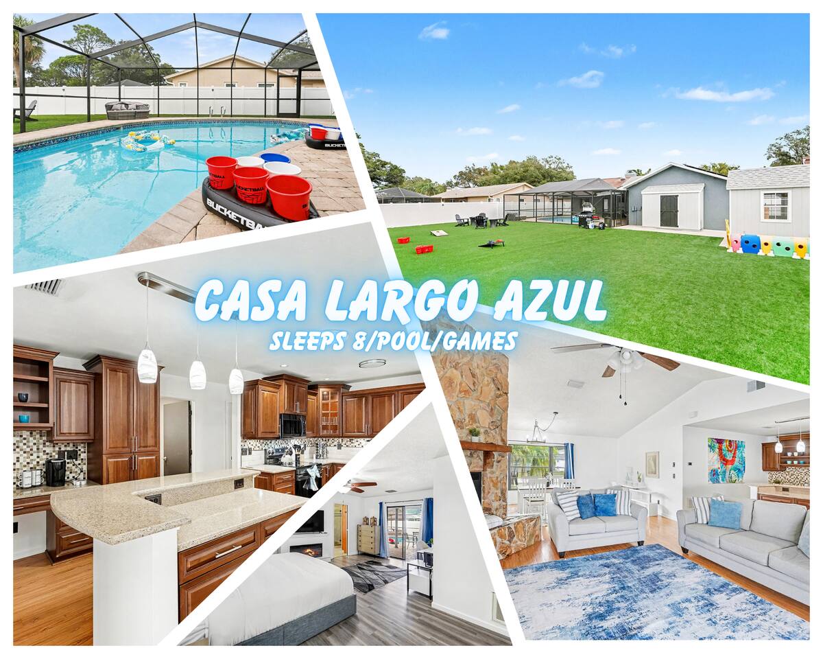 Casa Largo Azul • Private Pool, Games & Firepit