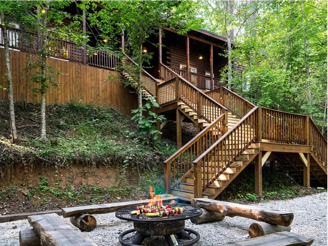 Breezeway Cabin - Duplex Cabin for Groups