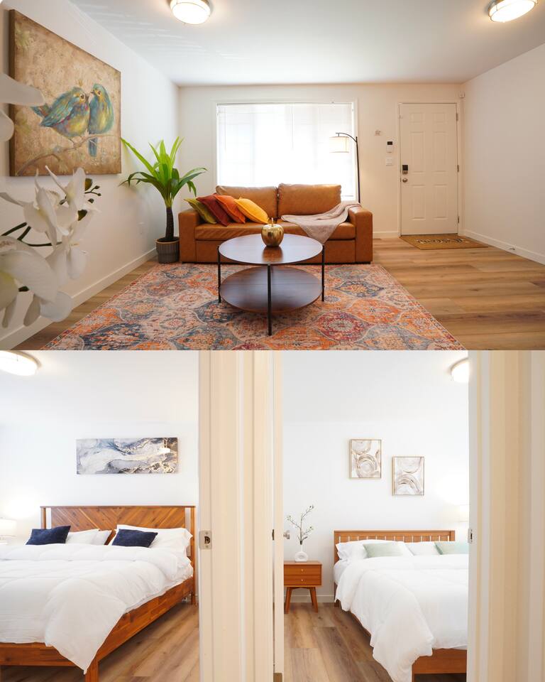 1King1Queen w/SmartTV, Wifi & FullyStocked Kitchen