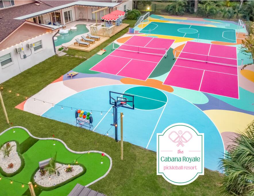 Luxe 2X Pickleball• Pool• Golf• Game Room• 14 Beds