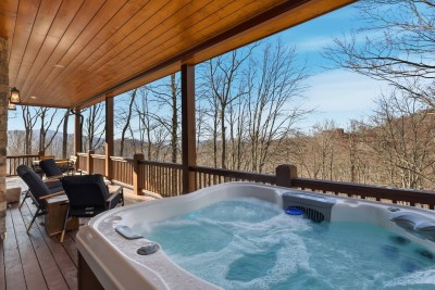 Eagles Nest- Lux Cabin Hot Tub, Porch, near Beech photo 4