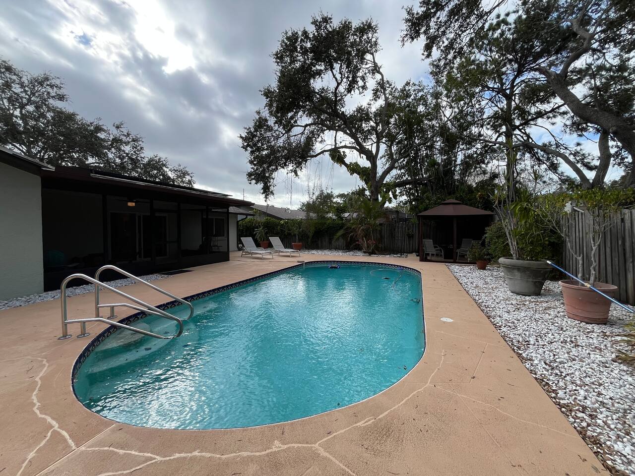 Clearwater Mediterranean Retreat • Pool & Fire Pit