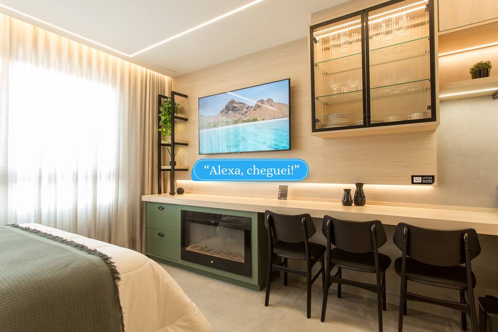 Alexa, Piscina, Luxo, Modo Netflix, Gym, Vagas