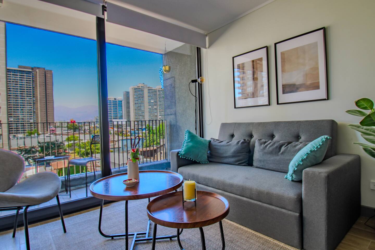 Vista Cordillera, 2D-1B, Wifi, hasta 3, Santiago