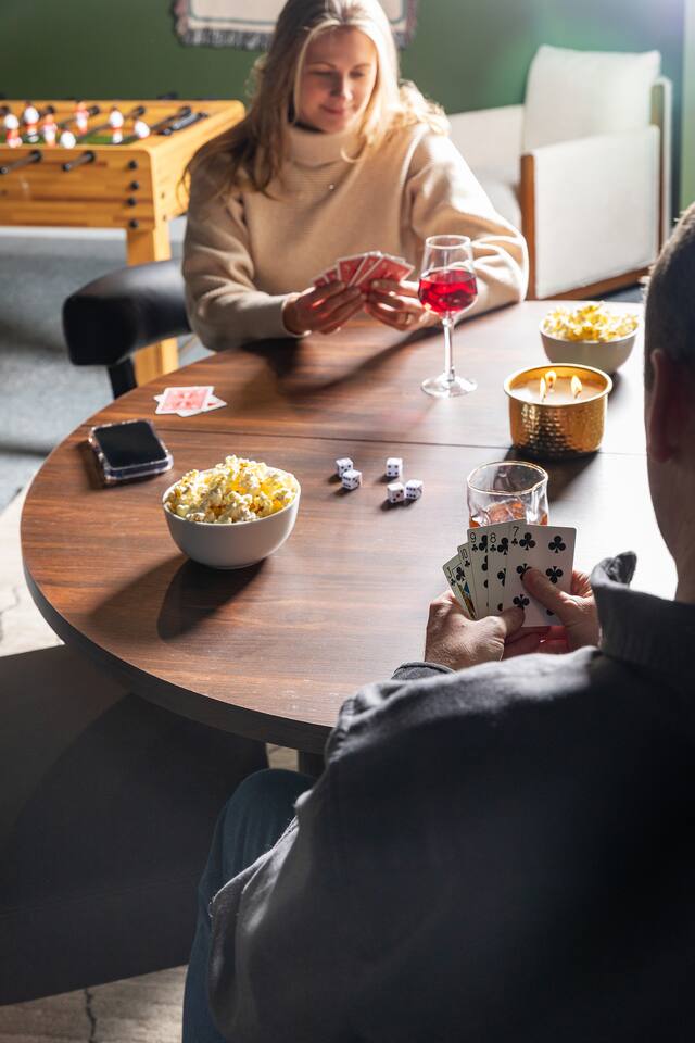 Game room with foosball