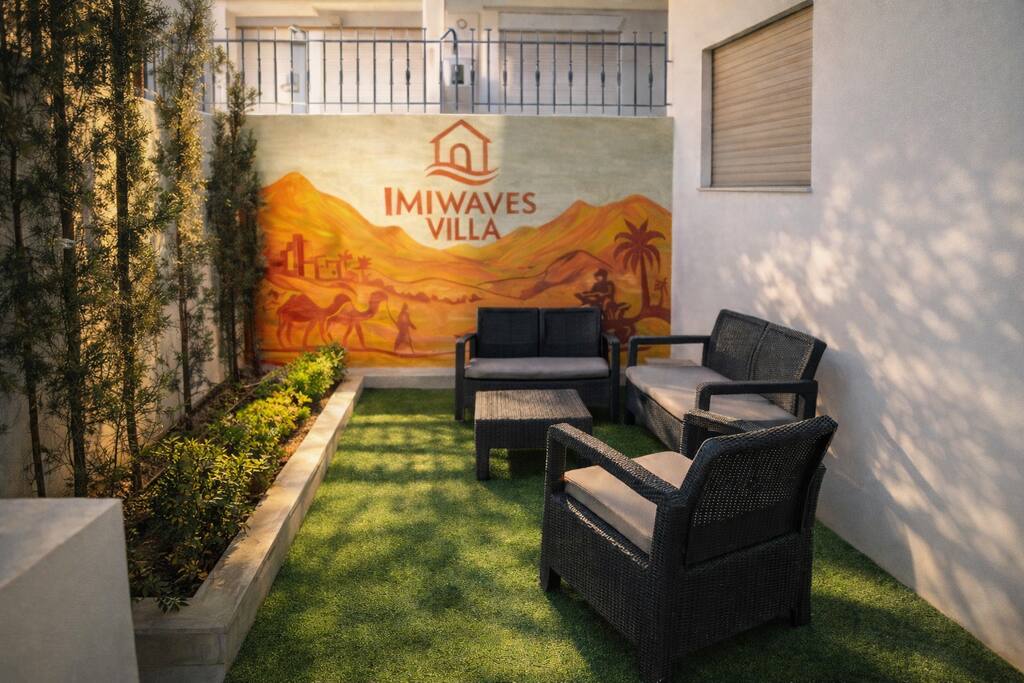 2 Apartment Villa•Free Parking•Garden•Rooftop•AC