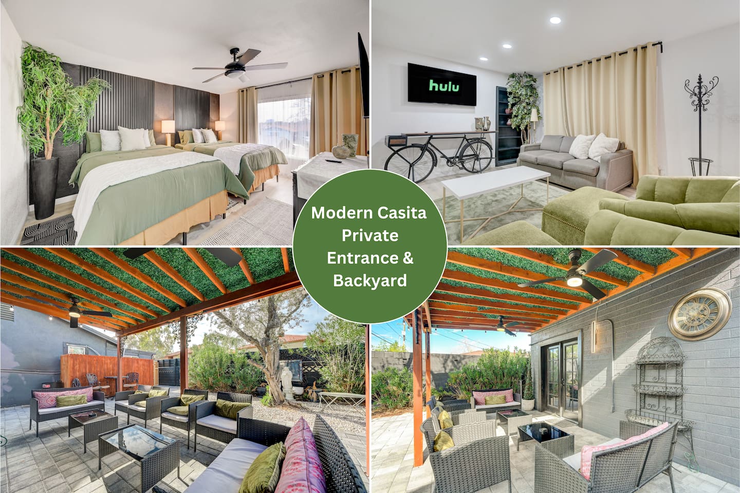 Modern Private Casita|Backyard|Near Strip+Fremont
