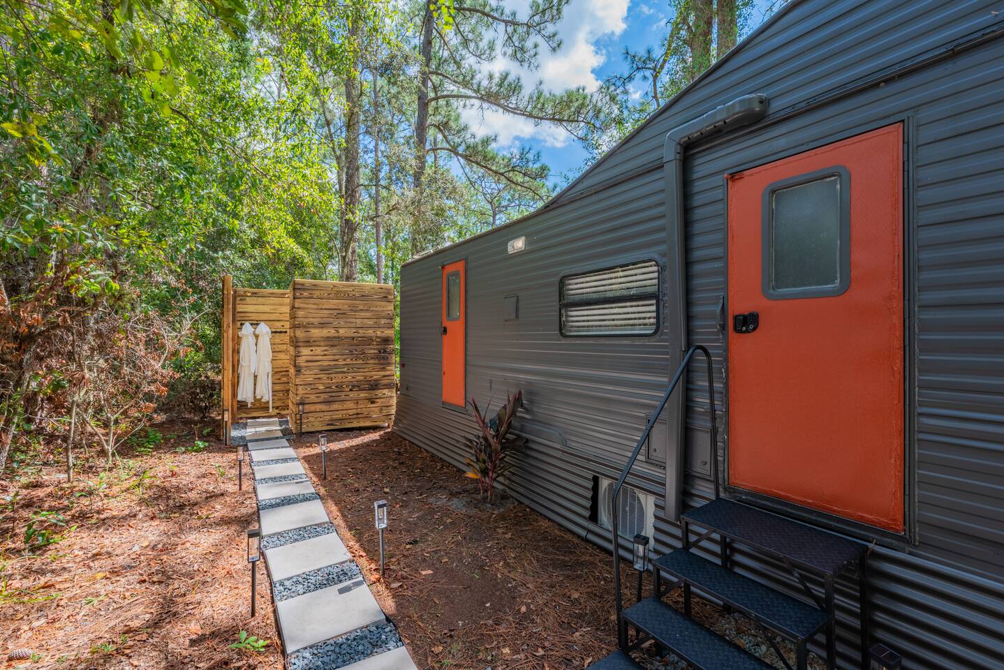 Rustic Retreat by The Krates | Outdoor Rain Shower