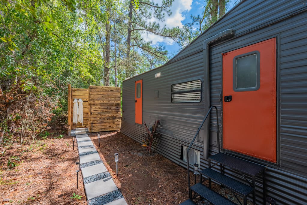 Rustic Retreat by The Krates | Outdoor Rain Shower