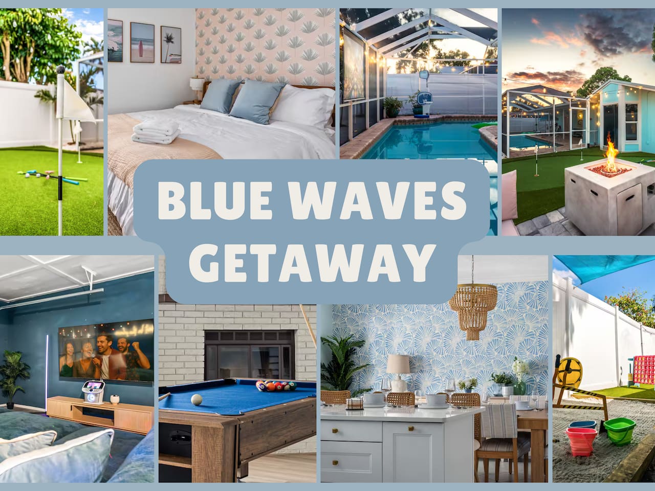 Blue Waves Getaway l Heated Pool l Hot Tub
