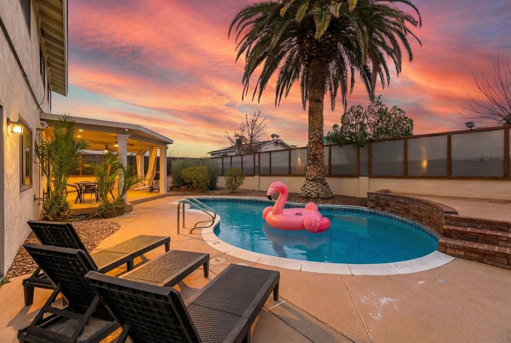 Heated Pool • Game Room • Arcades • King Beds