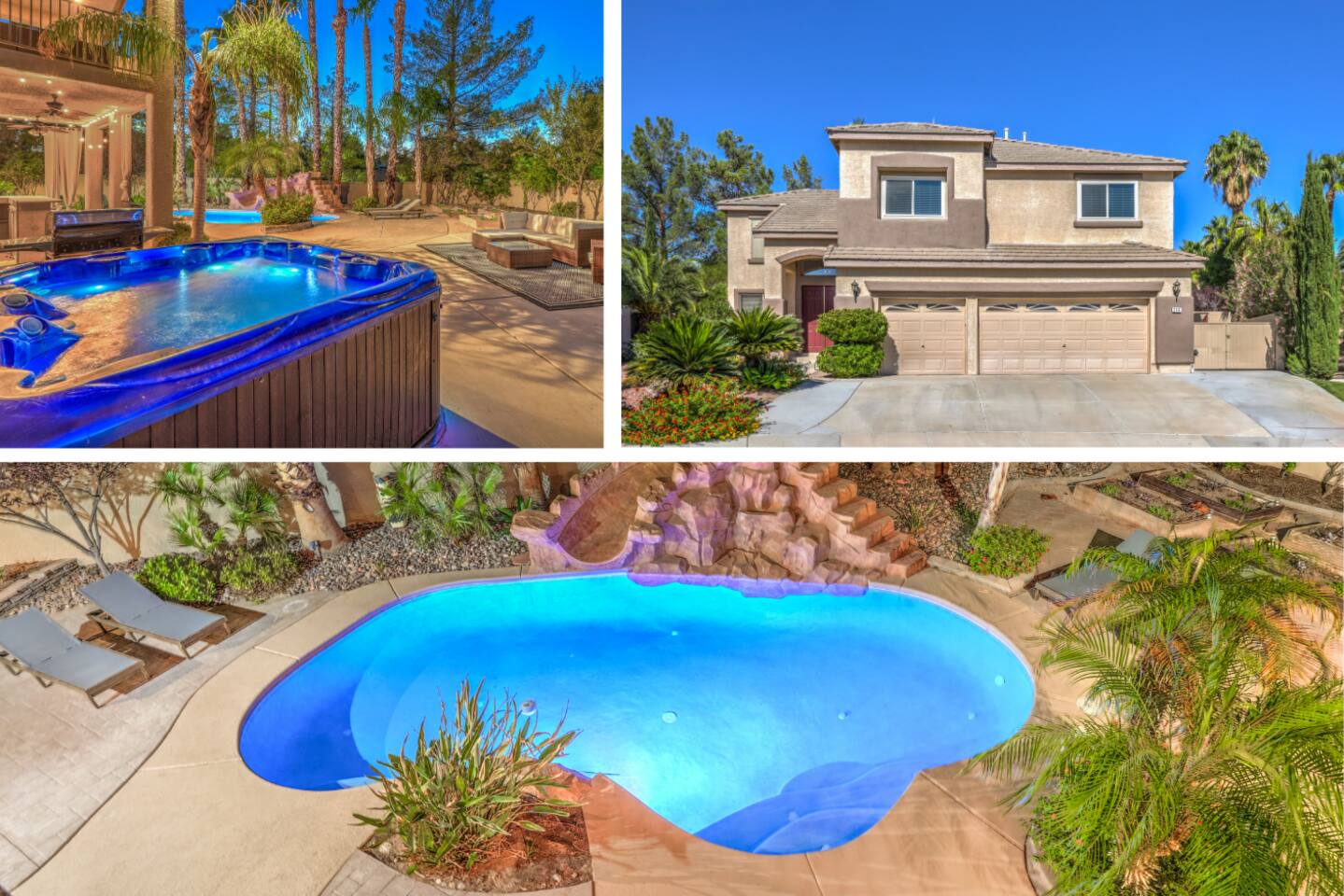 Lux Pool Villa in Green Valley Ranch with Jacuzzi