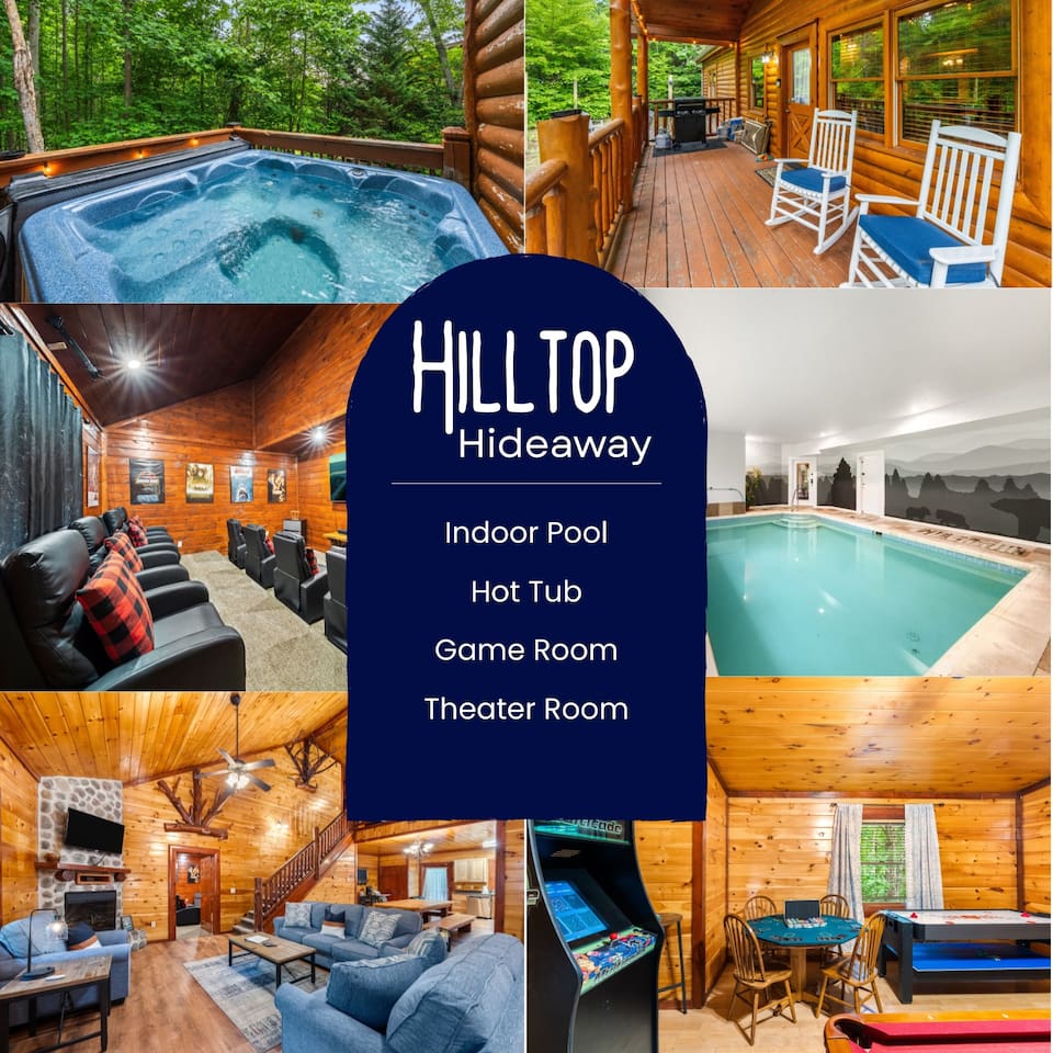 Hilltop Hideaway | Pool, Hot Tub, Theatre, Games