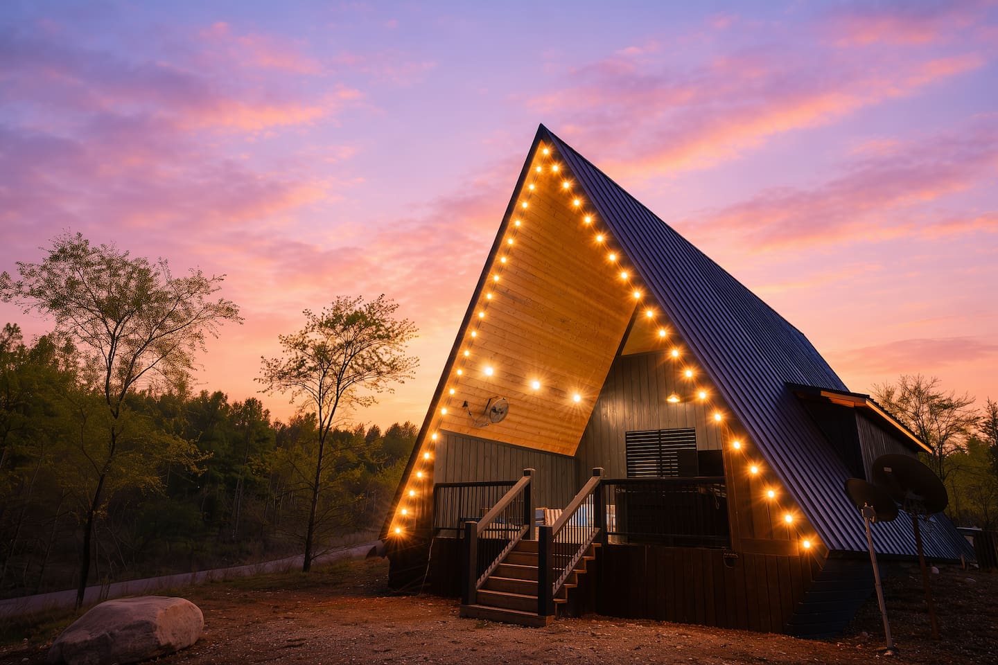 NEW! A-Frame — Hot Tub, Firepit, Arcade, Swings