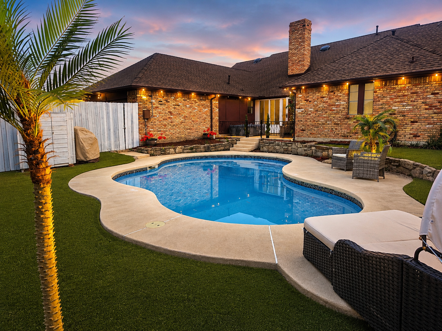 4BR/3bath/Study/SunRoom house heated pool near DFW - Holiday Home