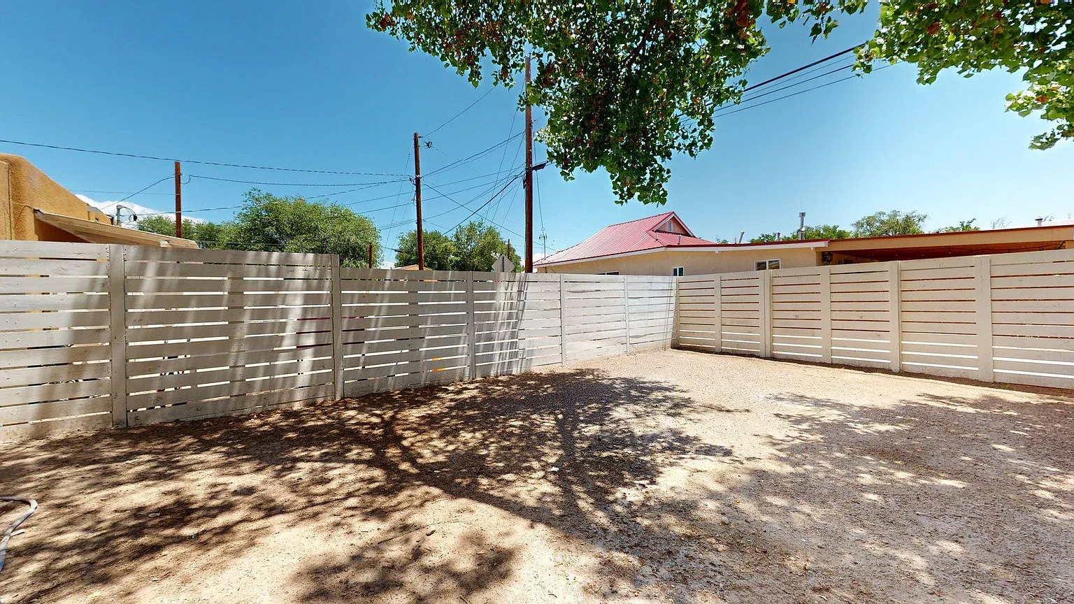 Spacious fenced yard with shade, privacy, and room to unwind