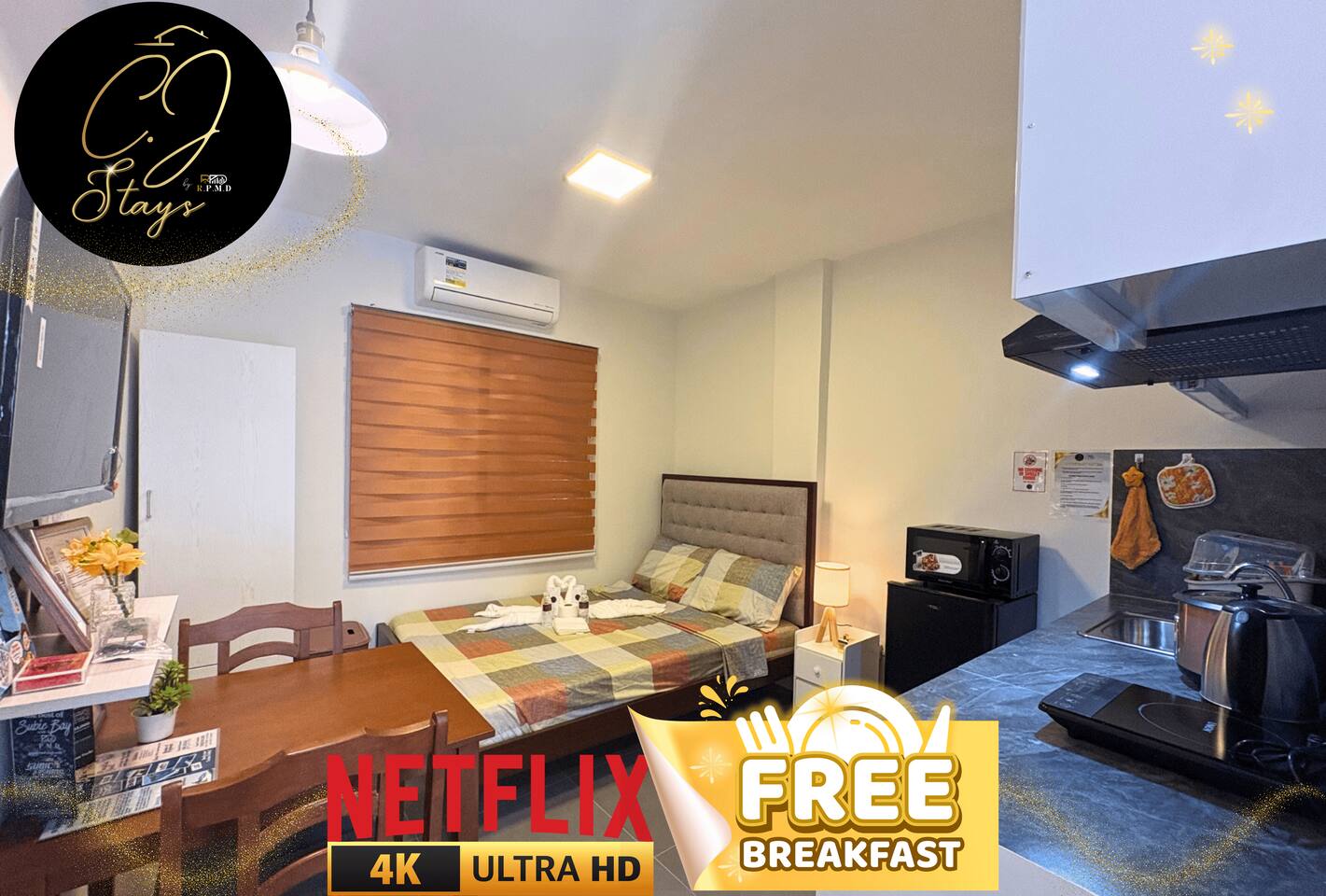 CJ UnA 104 - High Speed Wifi, Netflix, City Center