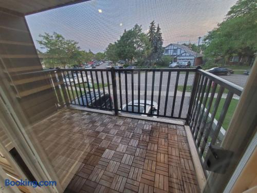 Private balcony with neighborhood views and a relaxing outdoor retreat