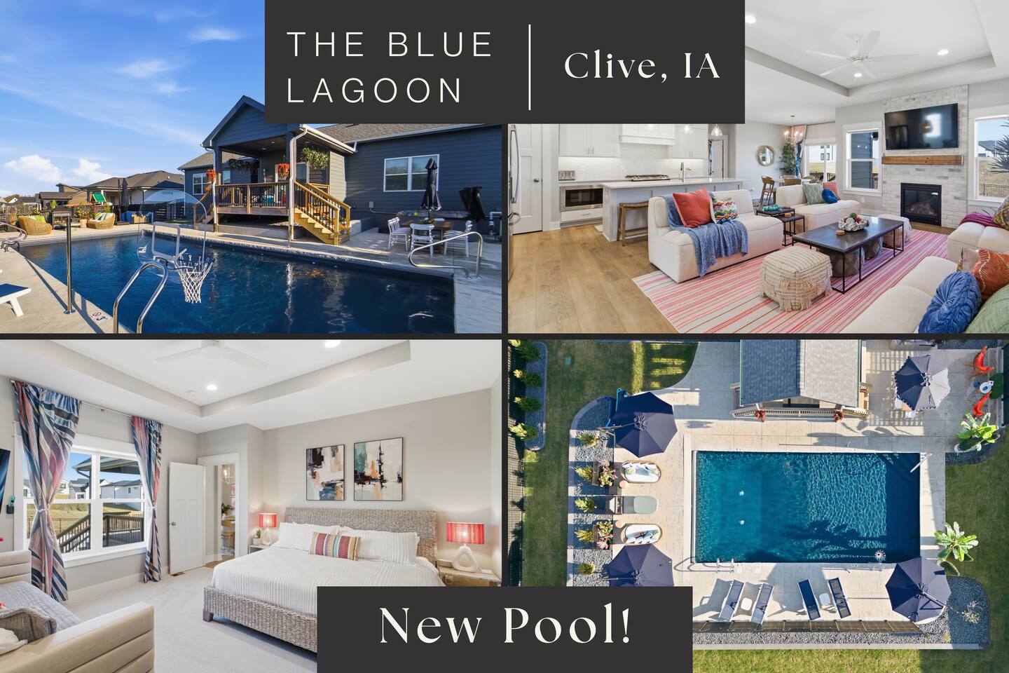 New home, pool, sauna, hot tub, sleeps 14, 3 bath
