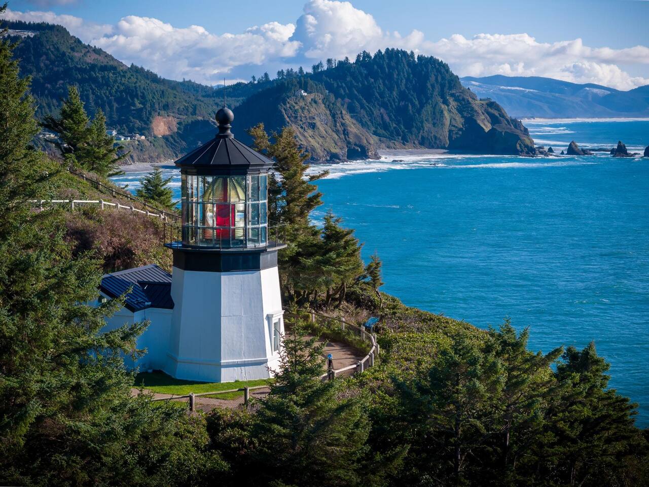 Scenic coastal views and hiking just a short drive away