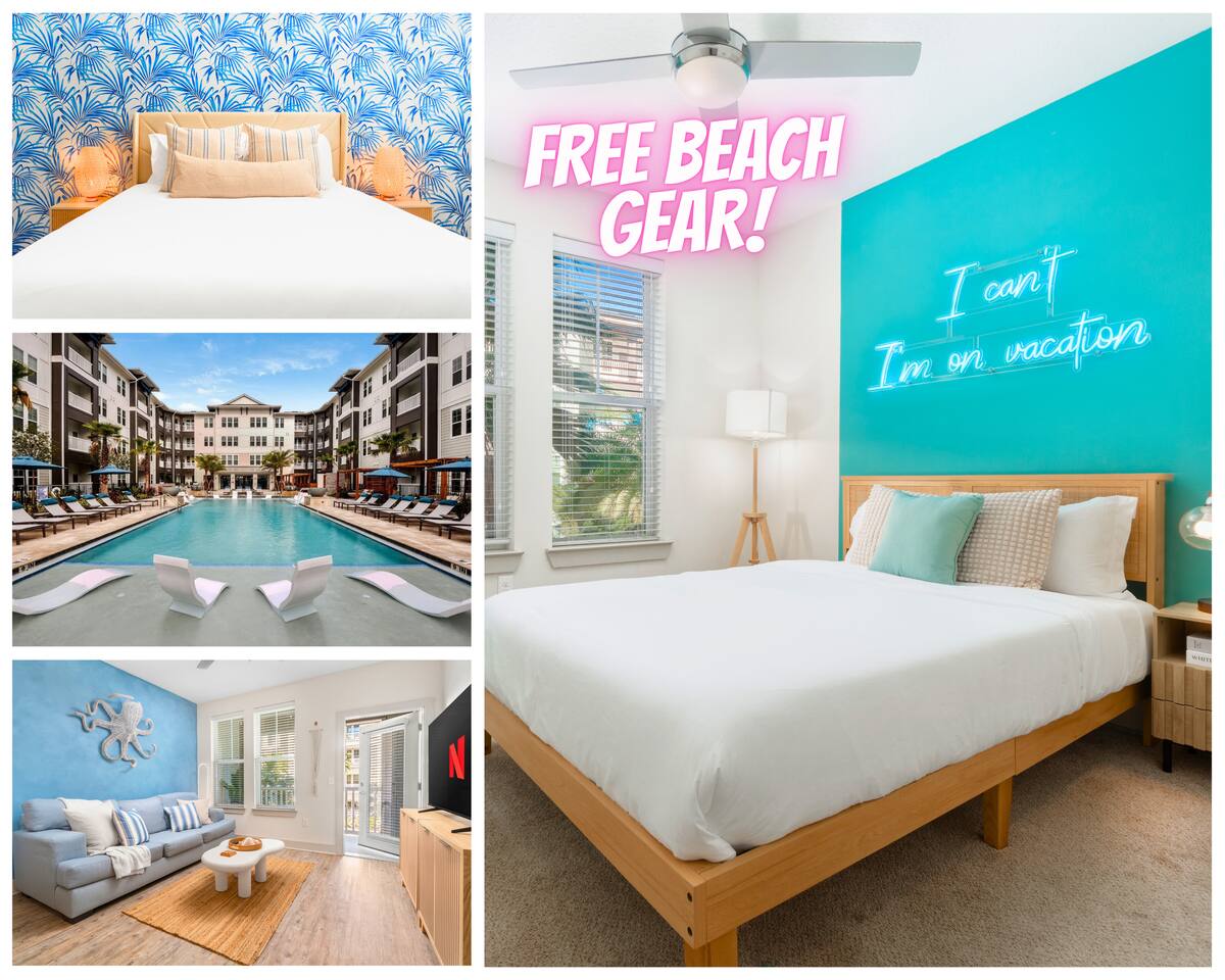 Palm & Tide | 5 Min DT | Resort POOL! Gym! Dock!