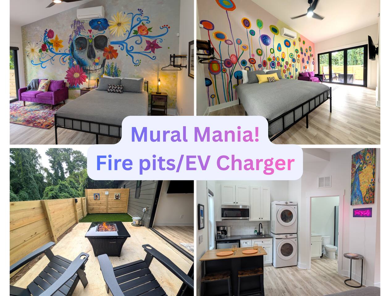 Mural Mania - Fire pit, EV Charger!