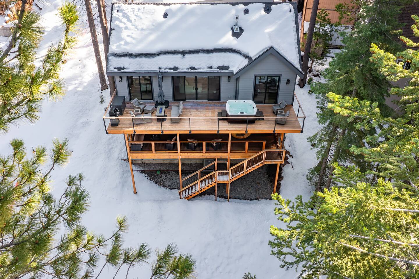 Lux Tahoe Ski Retreat | Hot Tub, Sauna, Game Room