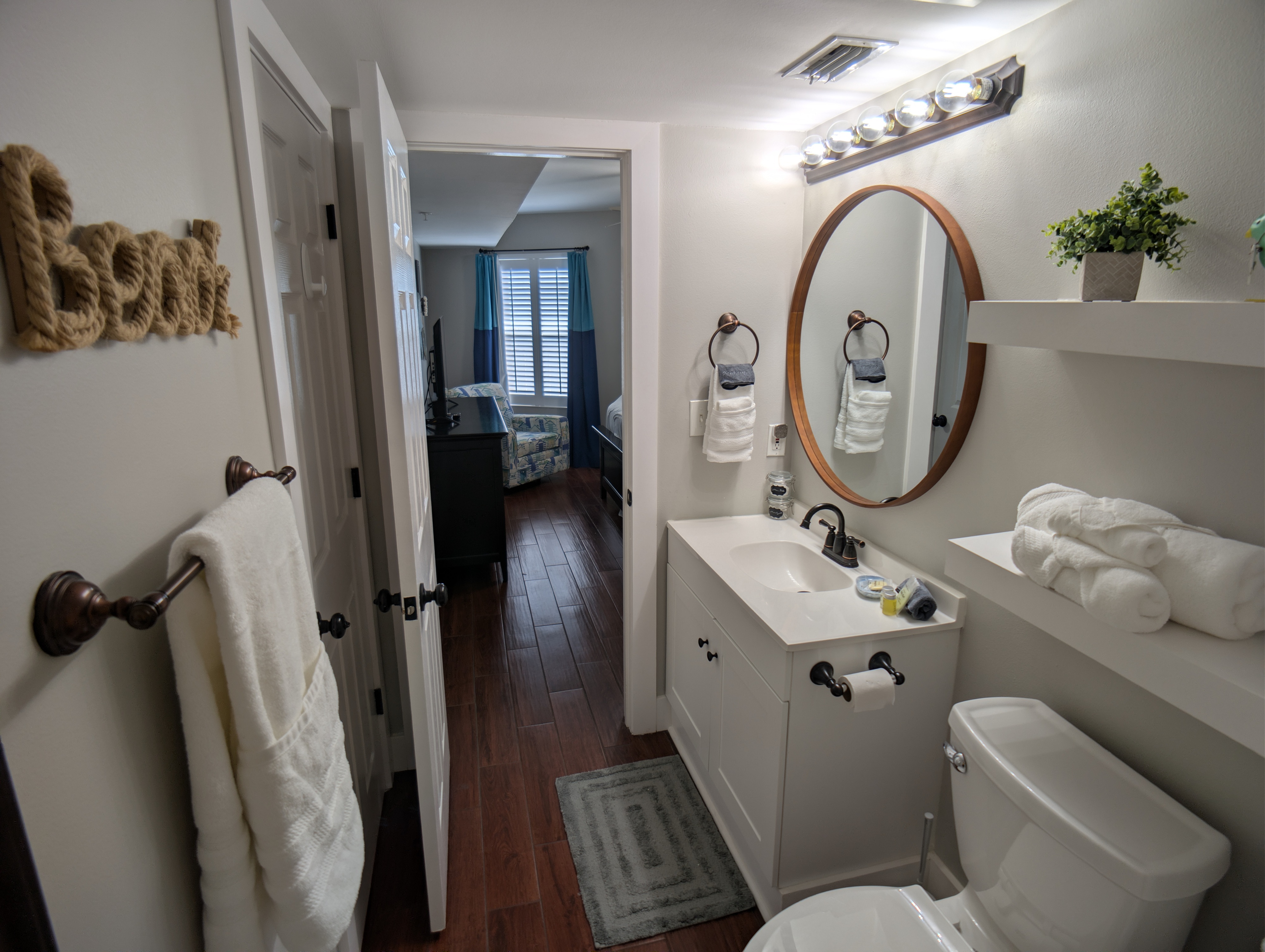 In-suite second bathroom with all the amenities needed to be stress free.