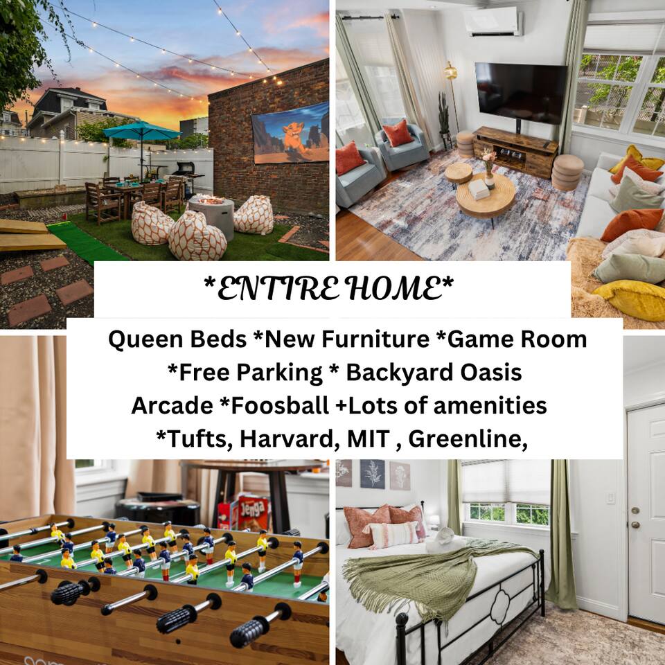 Boston-Harvard City Gem|Free Parking|Easy Access