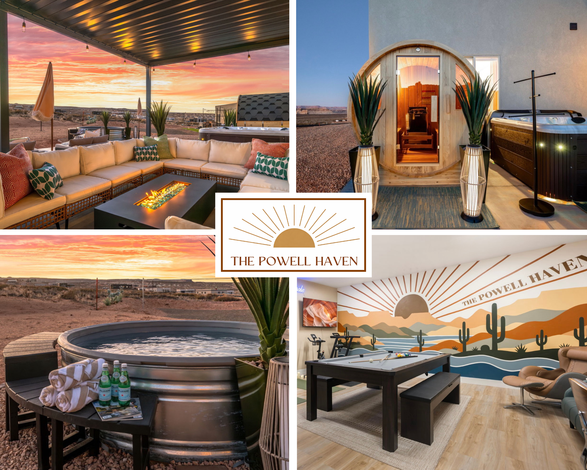 The Powell Haven 4BR/HotTub/Sauna/FirePit/DipPool