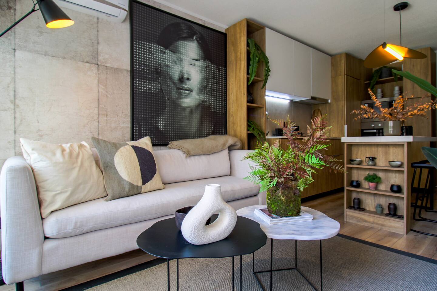 Nórdico–Japandi | AC frío/calor | Metro Sta. Lucia