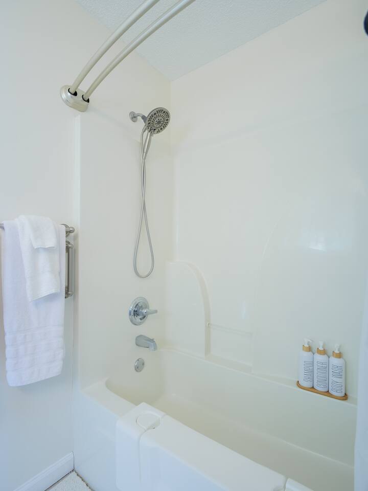 Shower and tub