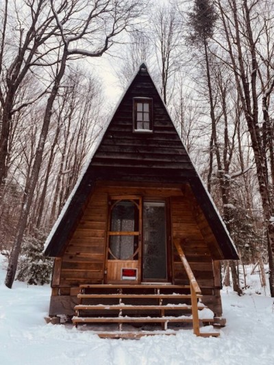 A Frame Glamping Cabin On 27 Acres by the Lake rental in Hastings Highlands