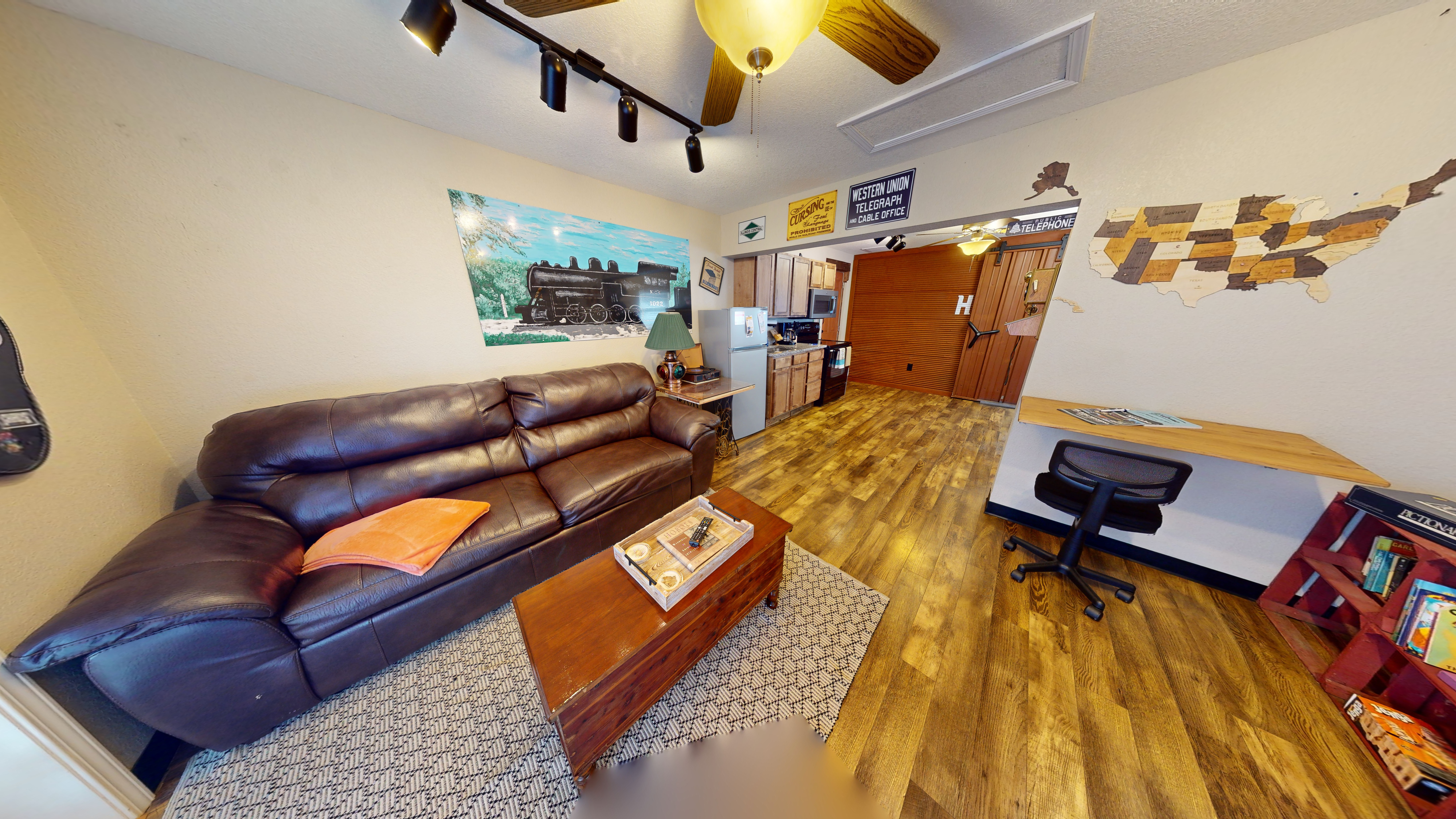 Train Themed Accommodations Near Square Side B