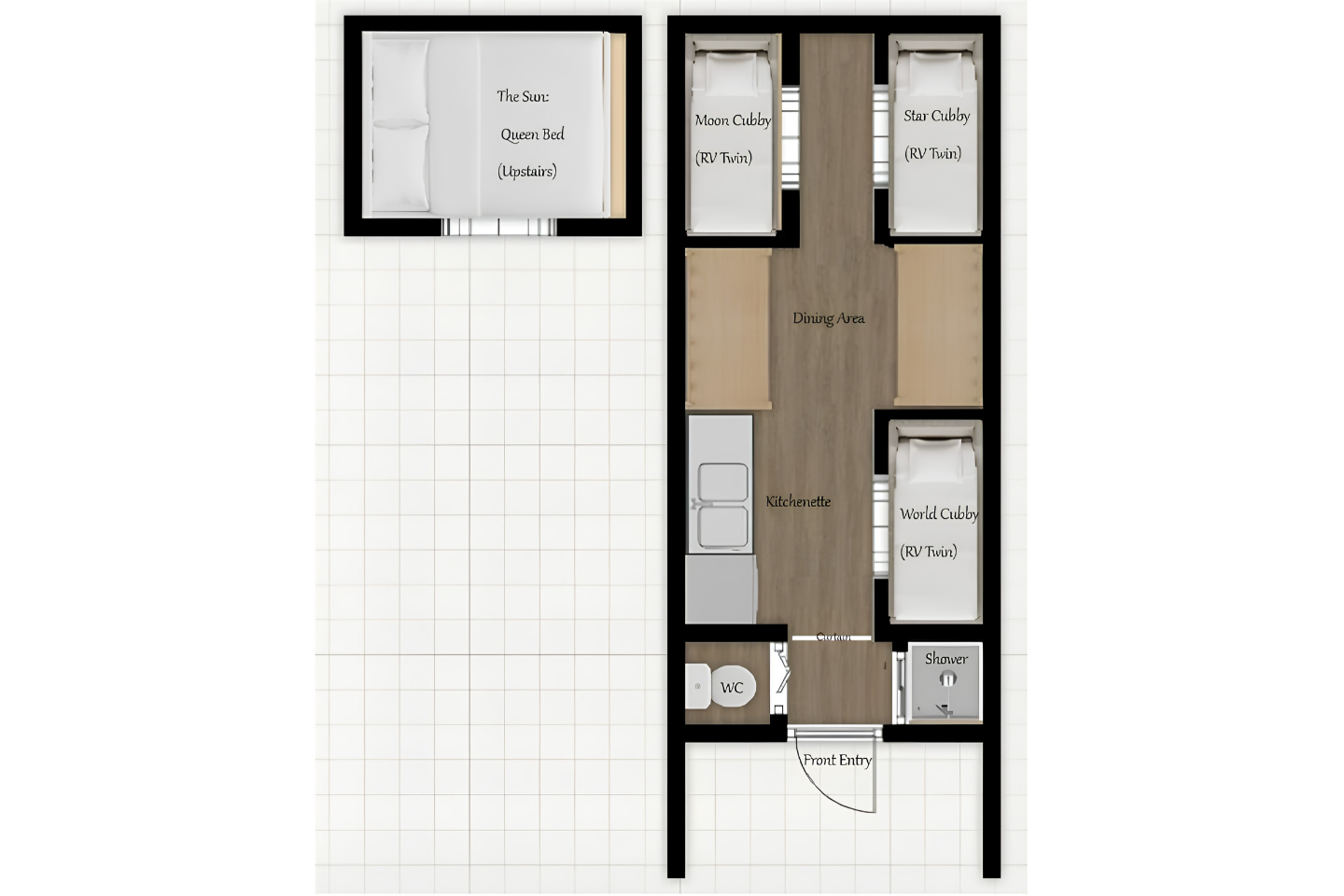Floor Plan of the Wagon