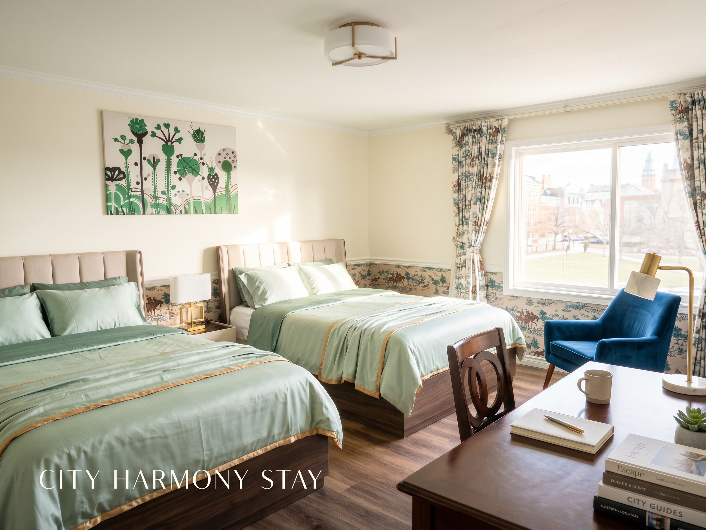 Master Bedroom/2 Queen Beds, One bath, 15 Min YVR, AC