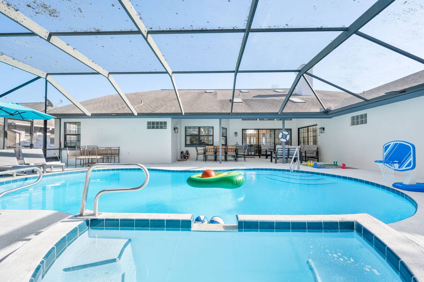 Private Pool Oasis w/ Game Room & Outdoor Kitchen