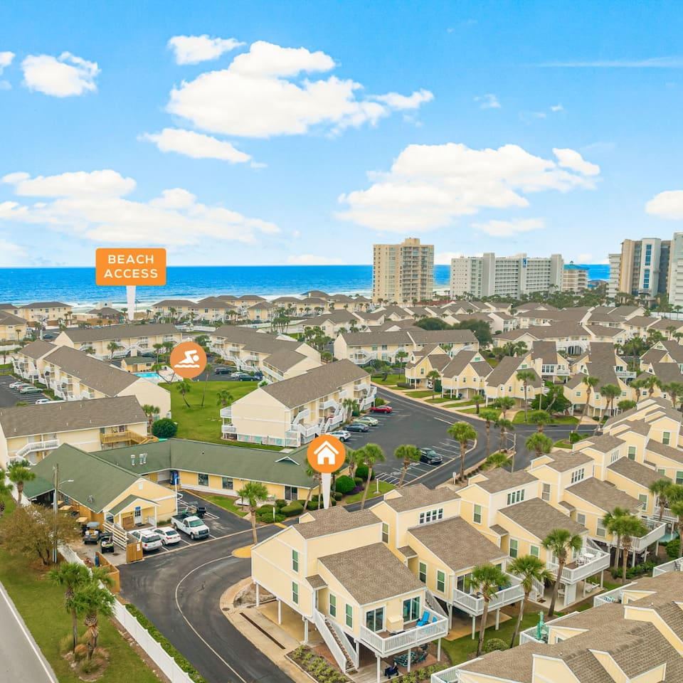 Walk to the beach and everything else nearby.