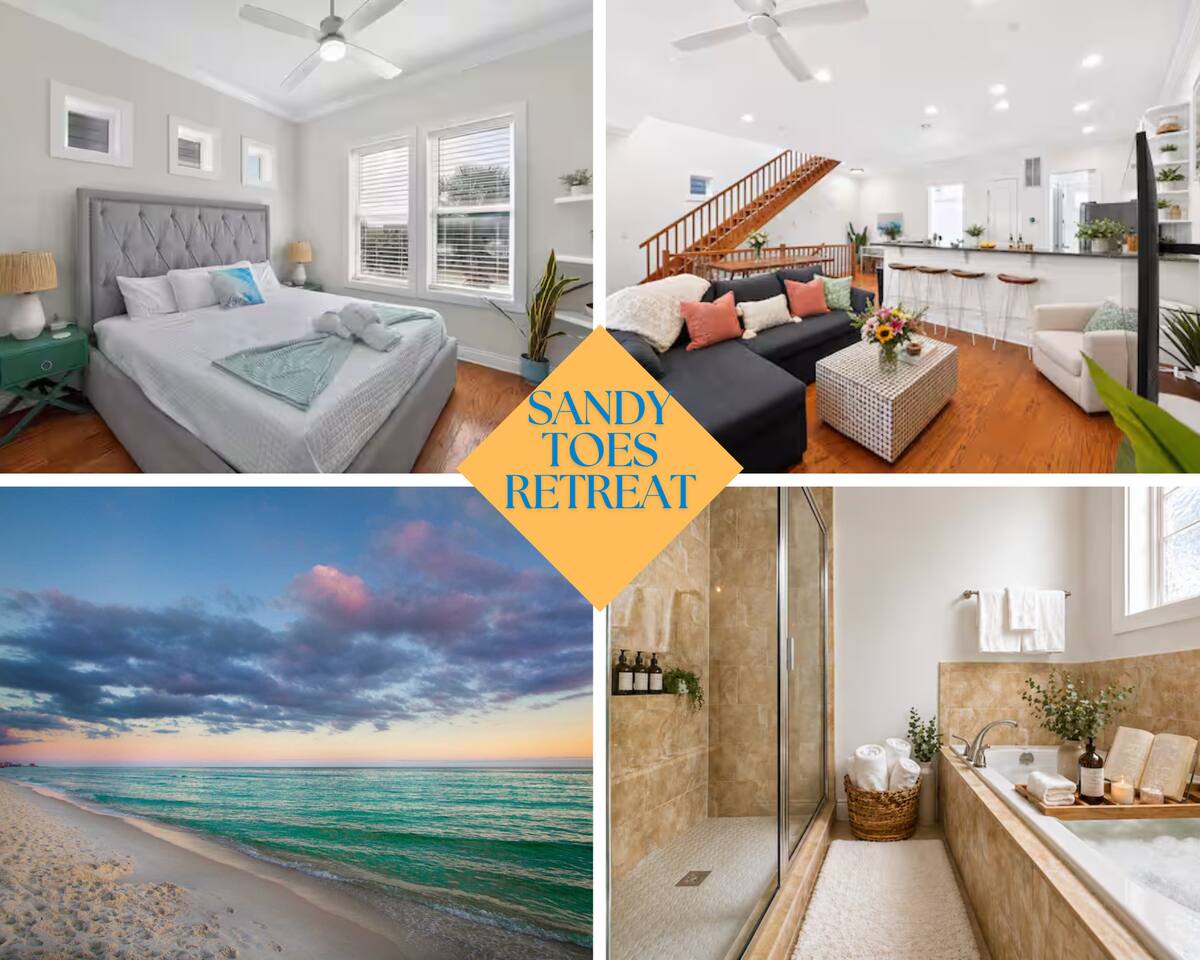 Sandy Toes Retreat 3BR - Holiday Home