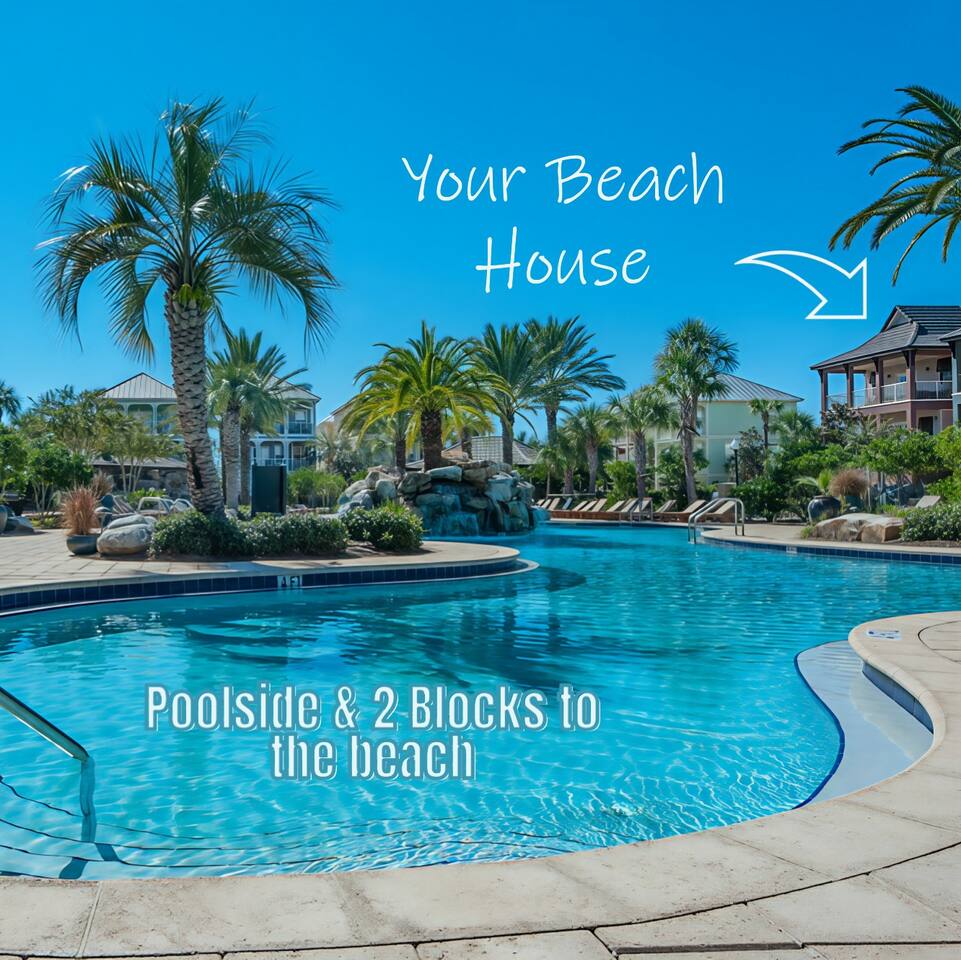 Destin Beach Getaway! 5BR Lagoon Pool Bliss